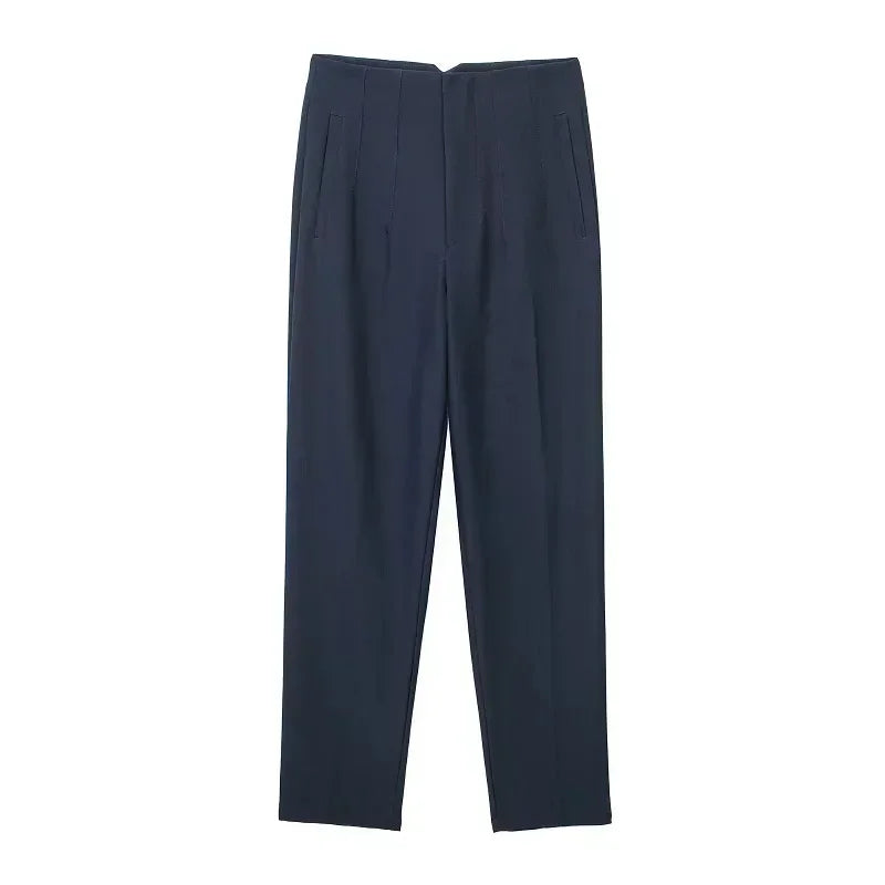 2025 Women's Summer Pants Pencil High Waist Pants for Women White Black Cropped Trousers Womens Streetwear Office Pants
