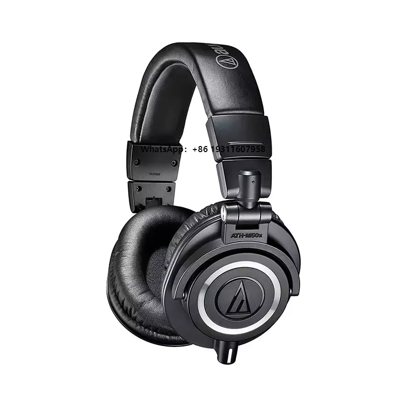 Original Audio-Technica ATH-M50X Professional Studio Monitoring Headphones Hifi Music Headset with Detachable Cable