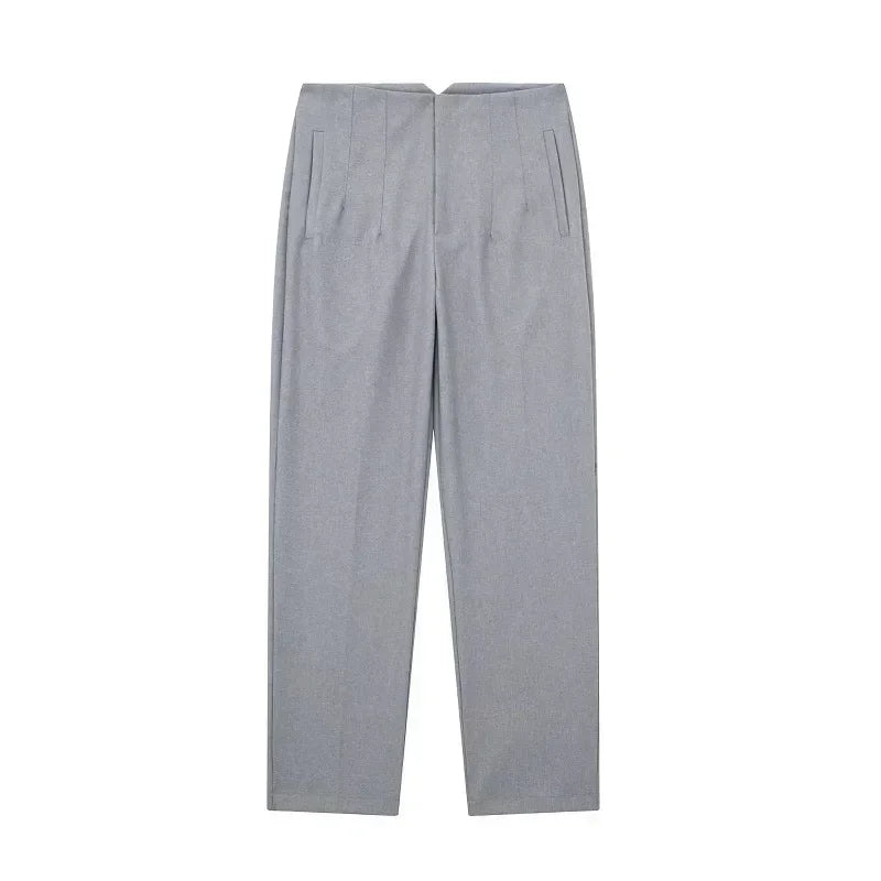 2025 Women's Summer Pants Pencil High Waist Pants for Women White Black Cropped Trousers Womens Streetwear Office Pants