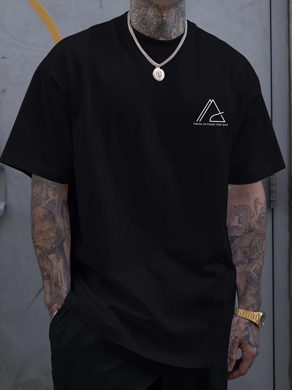 T-shirt for Men, Summer Outdoor Casual Crew Neck Top Shirt